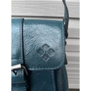 Patricia Nash Cascina Crossbody Bag Green Handbag Purse  Leather